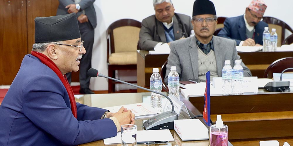सिंहदरबारबाटै शासनको नेतृत्व गर्छु : प्रधानमन्त्री दाहाल